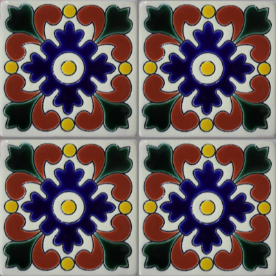 Alhambra Rovereto Mexican Tile Close-Up