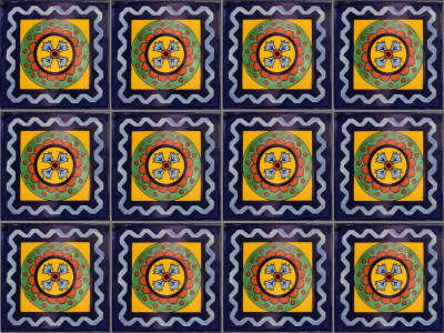 TalaMex Catania Talavera Mexican Tile Close-Up
