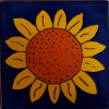 TalaMex Big Sunflower Talavera Mexican Tile