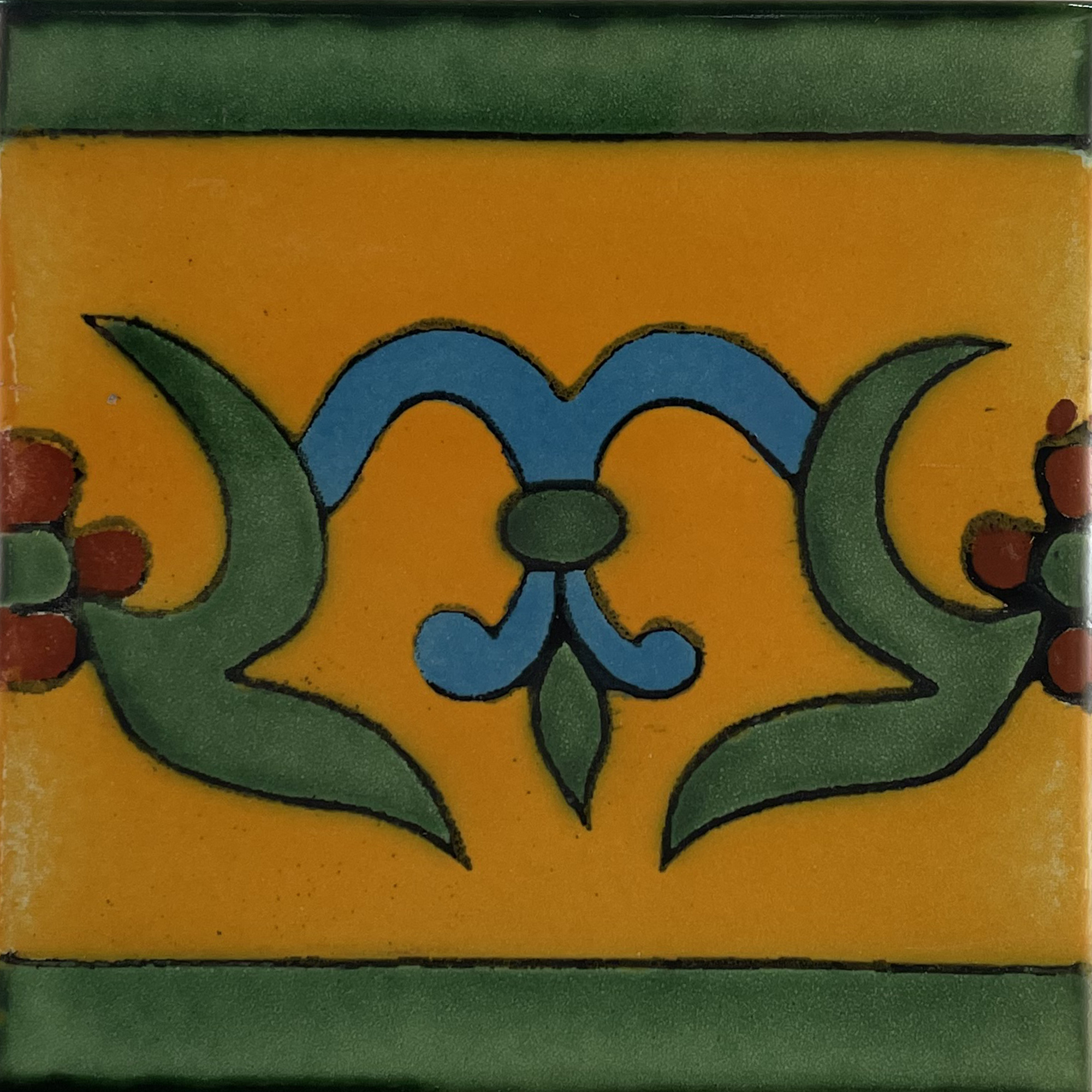 TalaMex Yellow Liz Talavera Mexican Tile