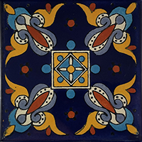 TalaMex Blue Oasis Talavera Mexican Tile