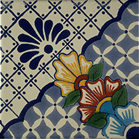 TalaMex Blue Mesh Talavera Mexican Tile