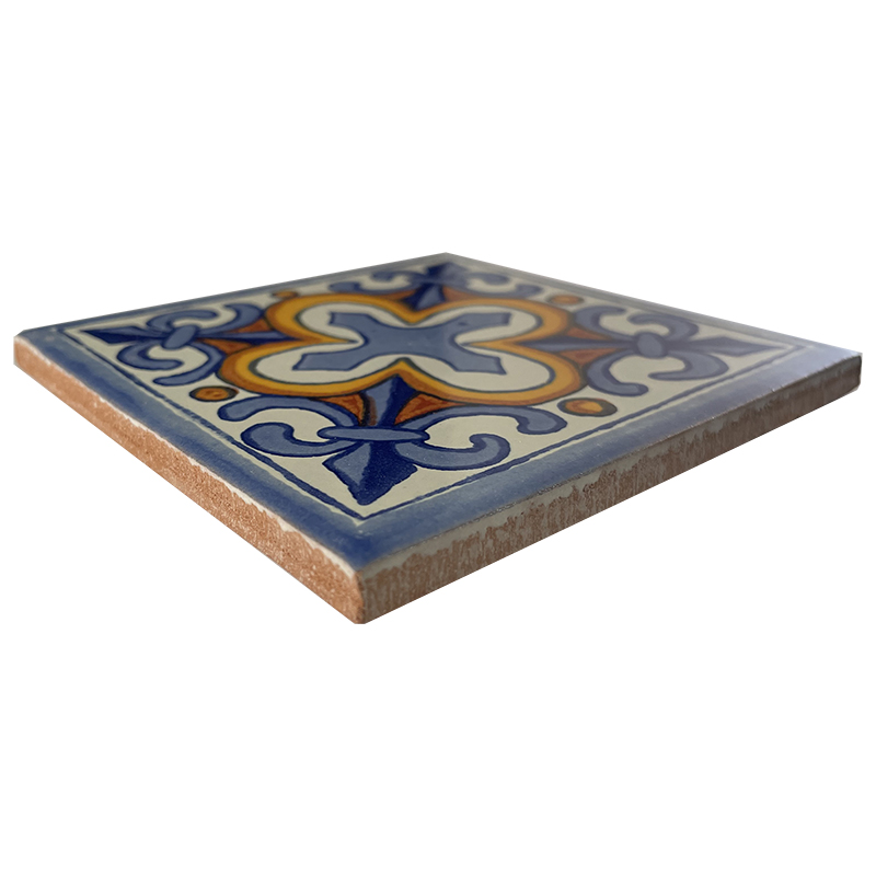 TalaMex Escudo Talavera Mexican Tile Close-Up