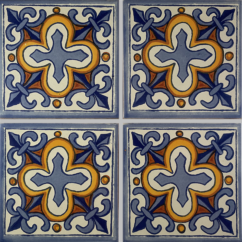 TalaMex Escudo Talavera Mexican Tile Details