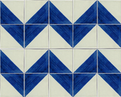 TalaMex Harlequin Talavera Mexican Tile Close-Up