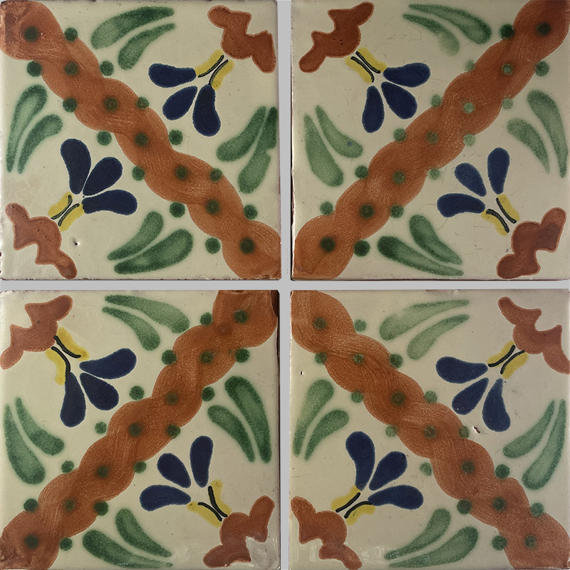 TalaMex Jazmin Talavera Mexican Tile Details