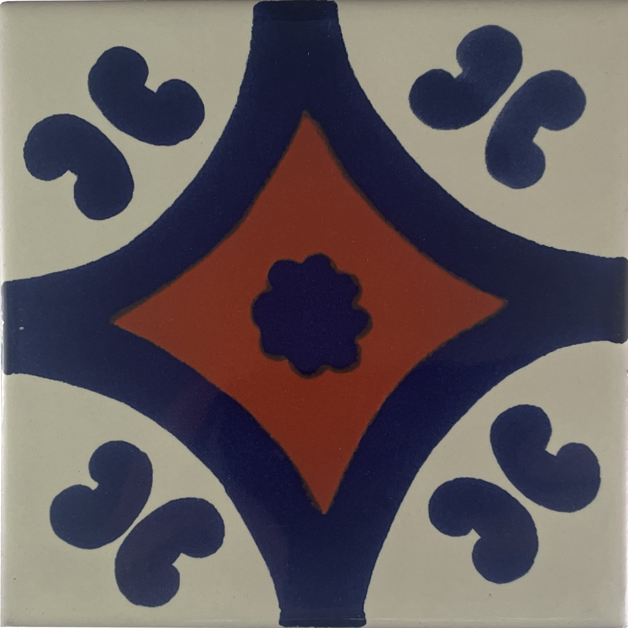 TalaMex Blue Diamond Talavera Mexican Tile