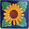 TalaMex Sunflower Talavera Mexican Tile II