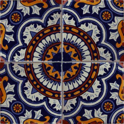 TalaMex Moroccan Talavera Mexican Tile Close-Up