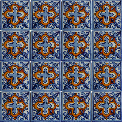 TalaMex Escudo Talavera Mexican Tile Close-Up