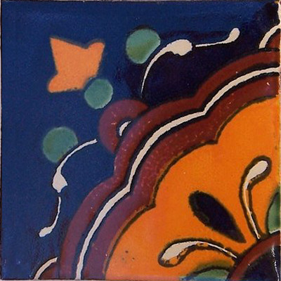 TalaMex Concha Flower Talavera Mexican Tile