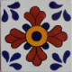 TalaMex Blue Seville Talavera Mexican Tile