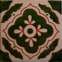 Green Toledo Talavera Mexican Tile