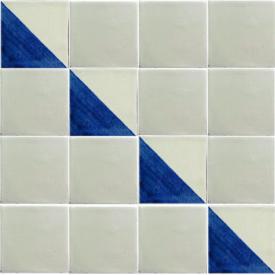 TalaMex Harlequin Talavera Mexican Tile Details