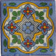 Sky Talavera Mexican Tile