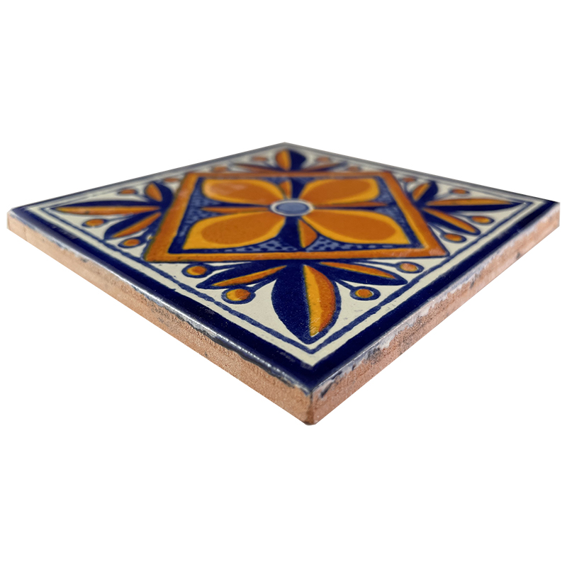 TalaMex Mendoza Talavera Mexican Tile Close-Up