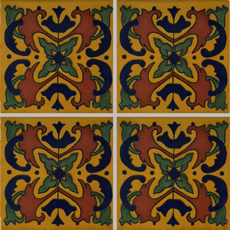 TalaMex Butterfly Talavera Mexican Tile Details