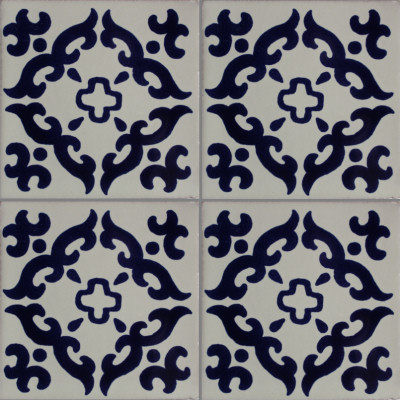 TalaMex Barroco Talavera Mexican Tile Close-Up