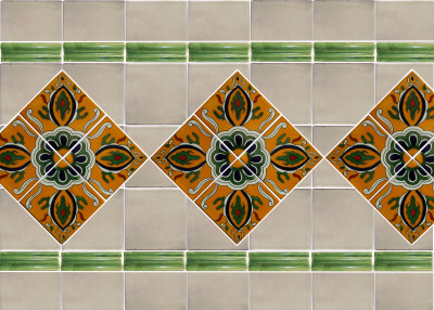 TalaMex Colima Talavera Tile Details