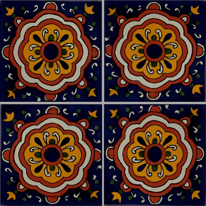 TalaMex Full Cupula Talavera Mexican Tile Details