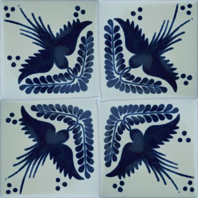 TalaMex Golondrina Talavera Mexican Tile Details