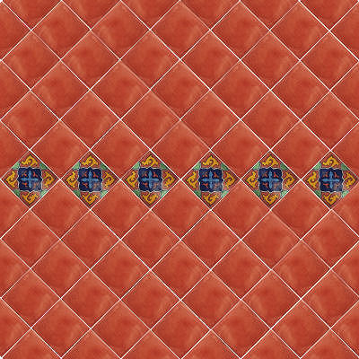 Terracota Talavera Mexican Tile Details