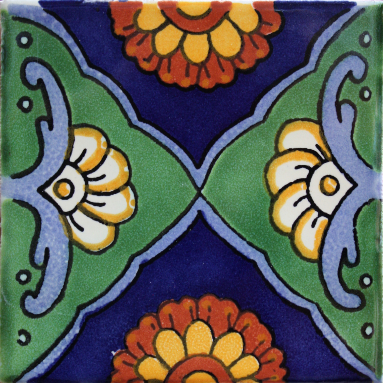 TalaMex Green Sea Talavera Mexican Tile