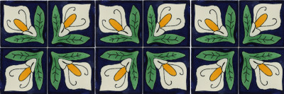 TalaMex Lily Talavera Mexican Tile Details