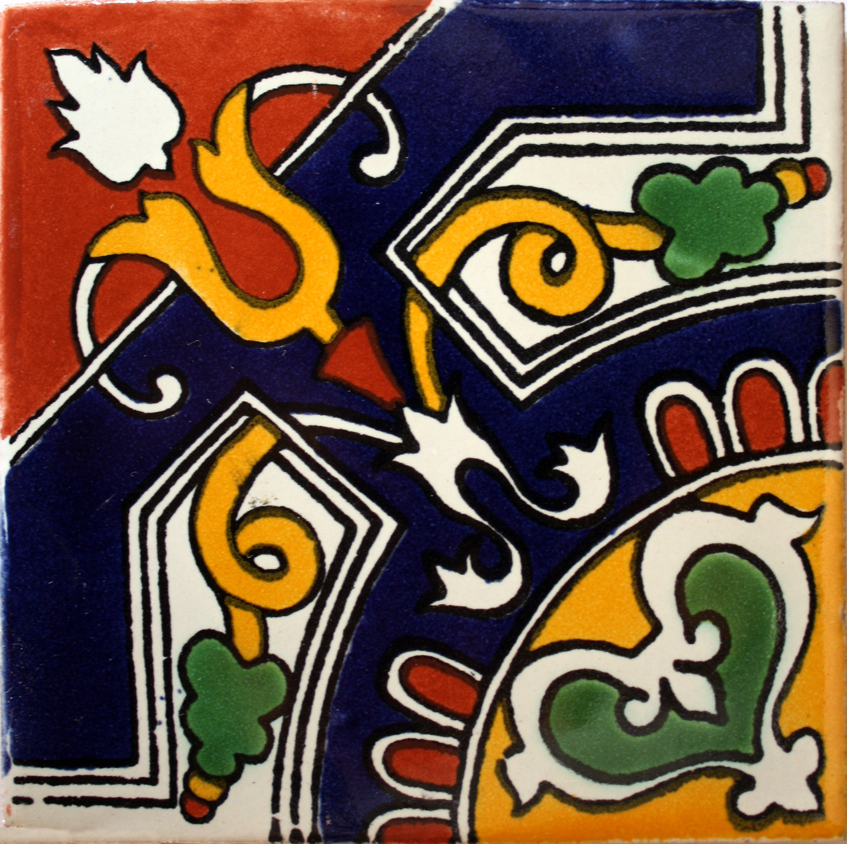 TalaMex Medallion Talavera Mexican Tile