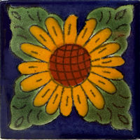 TalaMex Sunflower Talavera Mexican Tile