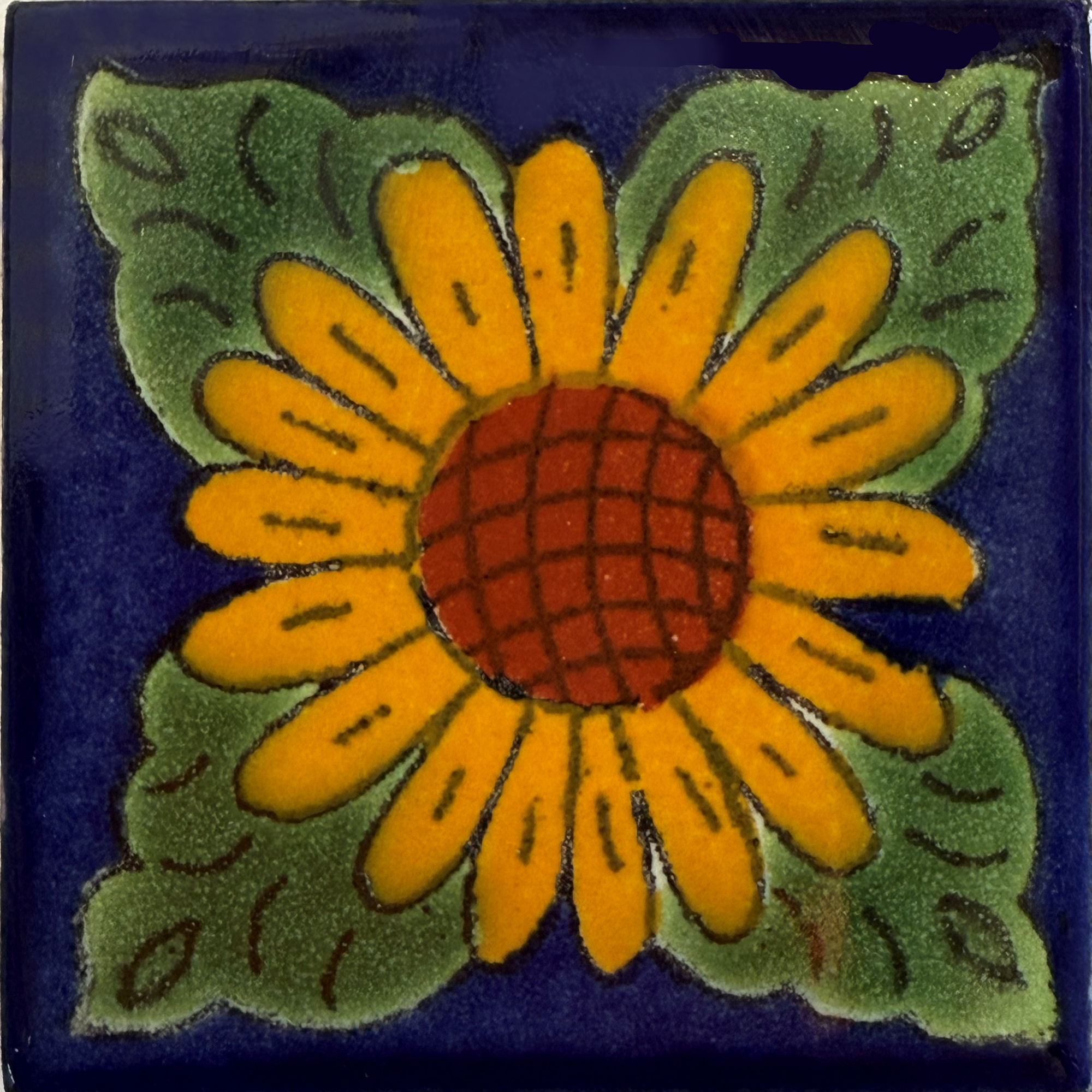 TalaMex Sunflower Talavera Mexican Tile