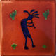 TalaMex Kokopelli Talavera Mexican Tile