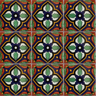 TalaMex Sassari Talavera Mexican Tile  Close-Up