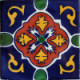 TalaMex Blue Granada Talavera Mexican Tile 