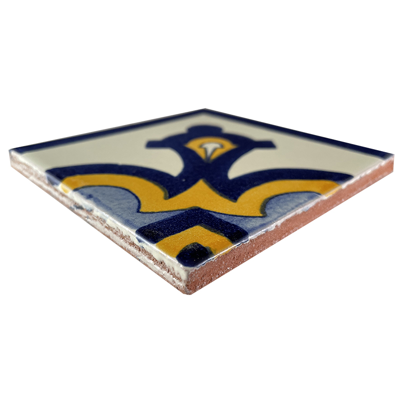 TalaMex Milan Corner Talavera Mexican Tile Close-Up