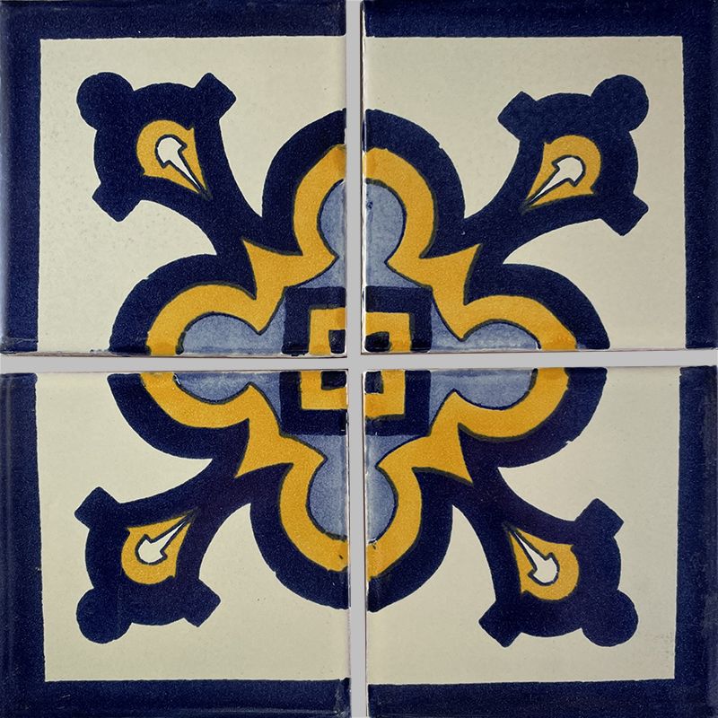 TalaMex Milan Corner Talavera Mexican Tile Details