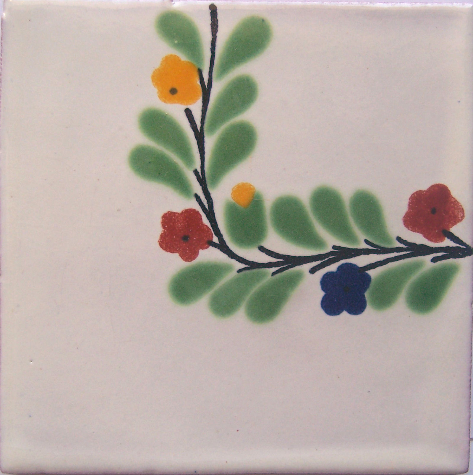 TalaMex Bouquet Corner Talavera Mexican Tile