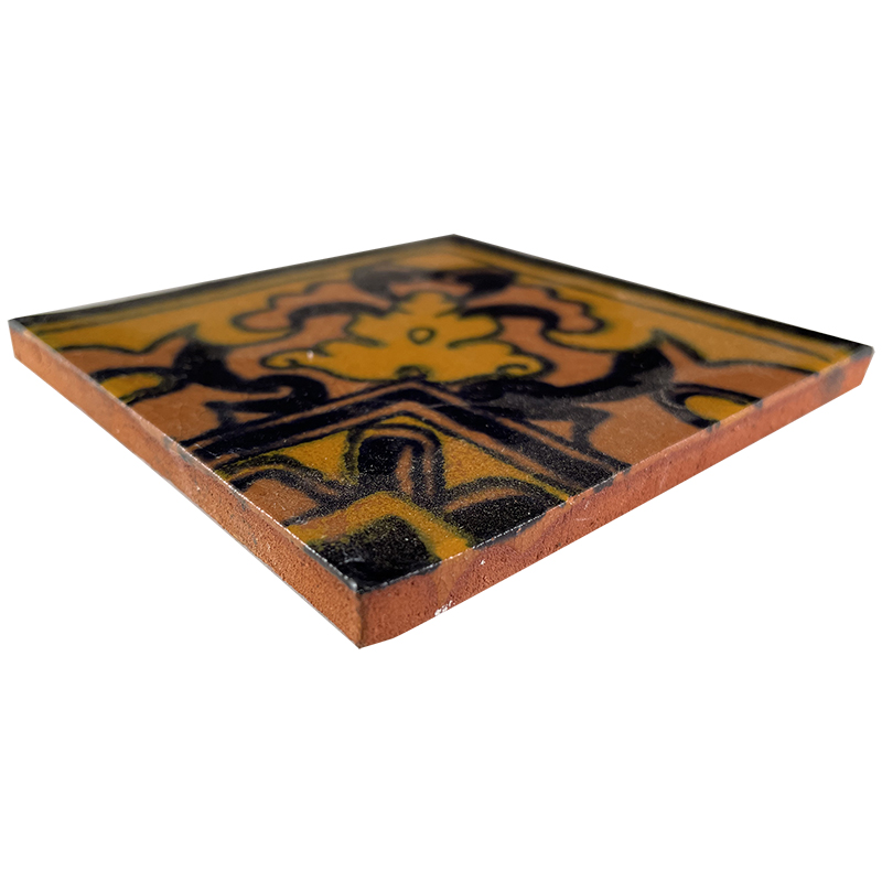 TalaMex Murcia Corner Talavera Mexican Tile Close-Up