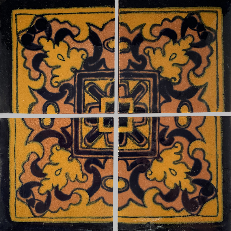 TalaMex Murcia Corner Talavera Mexican Tile Details