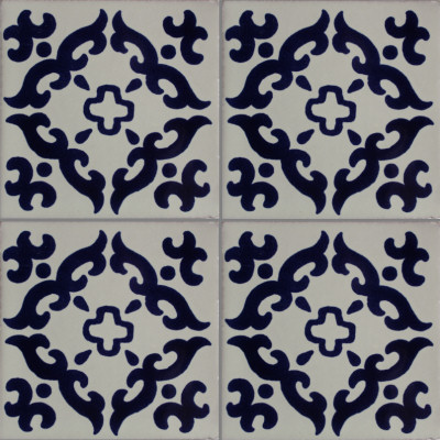TalaMex Barroco Talavera Mexican Tile Close-Up