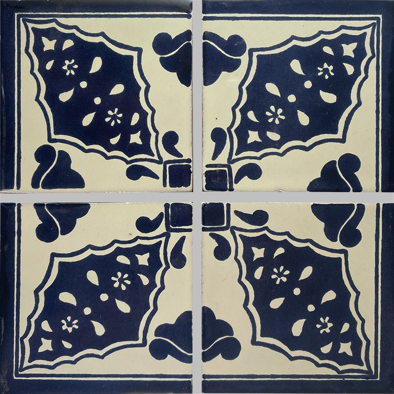 TalaMex Sierra Corner Talavera Mexican Tile Details