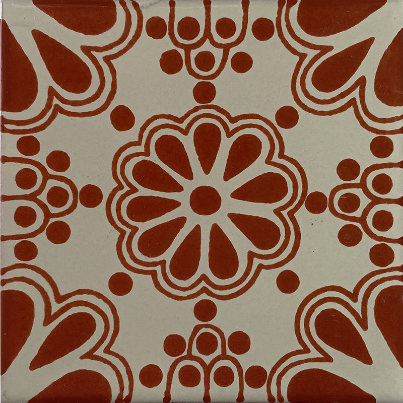 TalaMex Terracotta Bouquet Talavera Mexican Tile