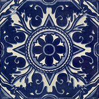 TalaMex Blue Forest Talavera Mexican Tile