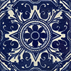 Blue Forest Talavera Mexican Tile