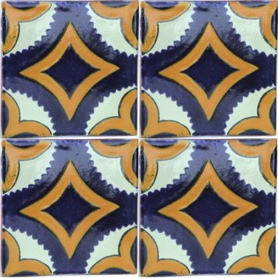 TalaMex Jalisco Talavera Mexican Tile Close-Up