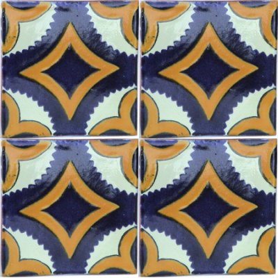 TalaMex Jalisco Talavera Mexican Tile Close-Up