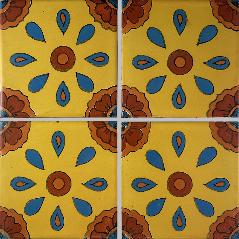 TalaMex Canary Talavera Mexican Tile Details