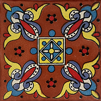 TalaMex Terracotta Oasis Talavera Mexican Tile