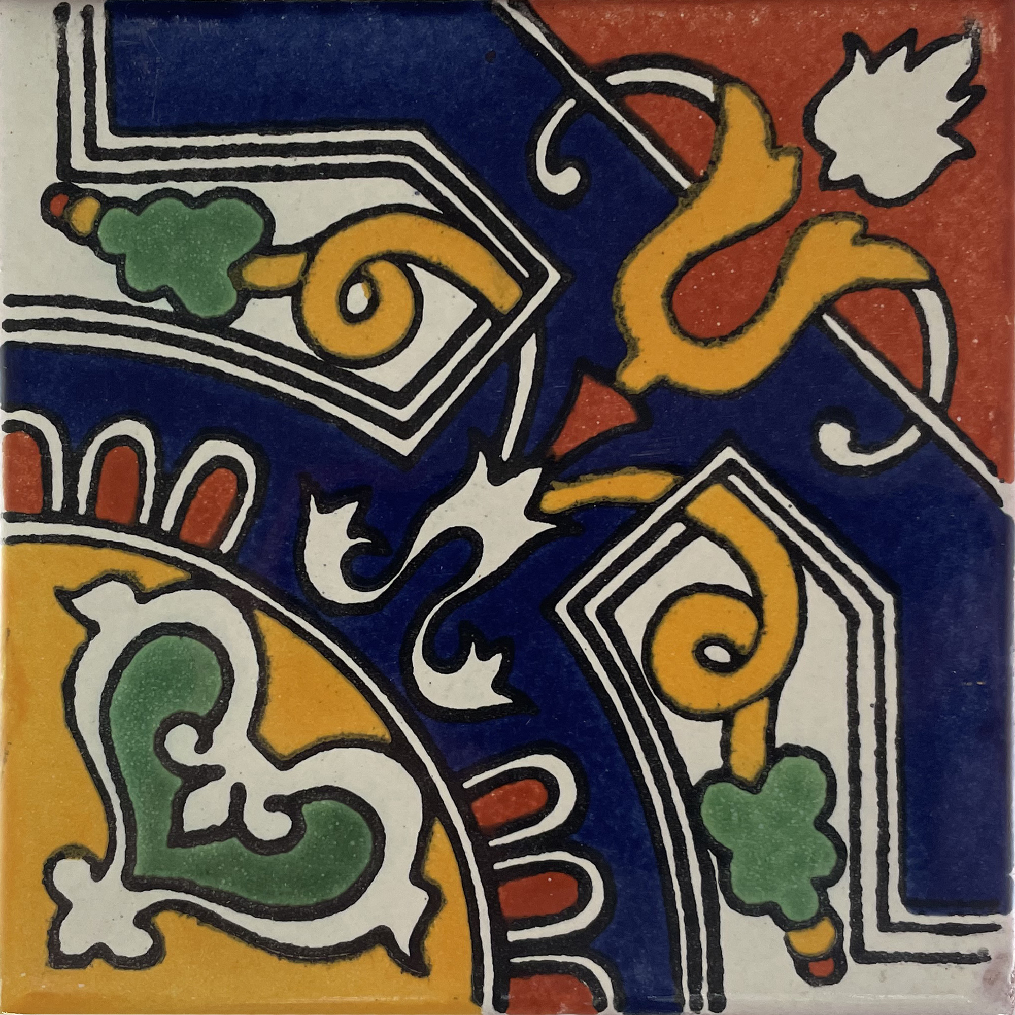 TalaMex Medallion Talavera Mexican Tile