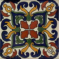 TalaMex Fuego Talavera Mexican Tile